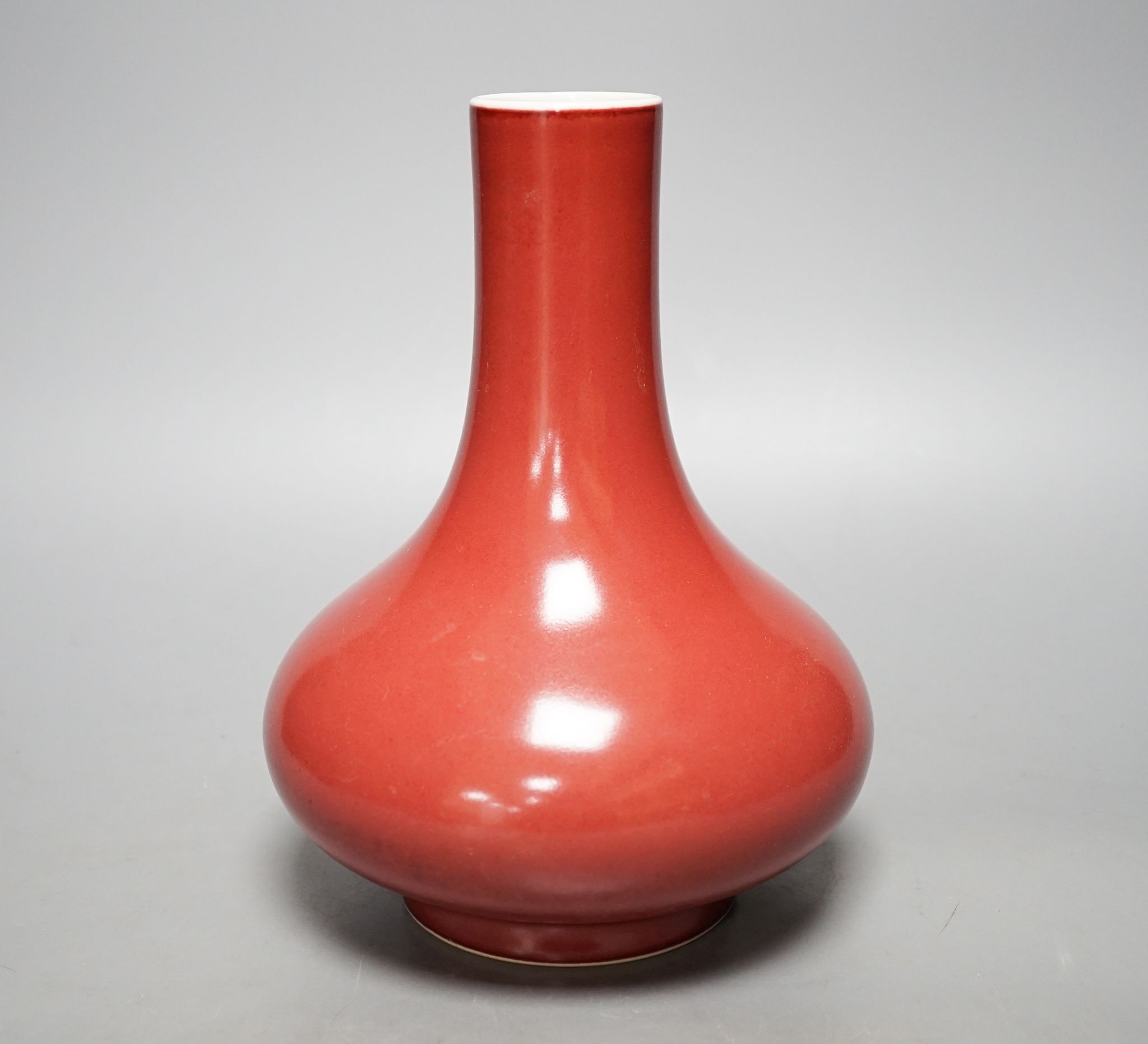 A Chinese sang-de-boeuf vase, 23cm